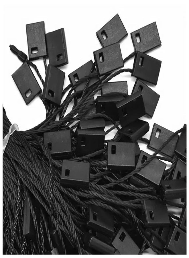 COPY LINE Hang Tag String Fasteners, Nylon Cord, 1000 Pieces, for Clothing and Price Tags (Black) - Image 1